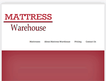 Tablet Screenshot of mattresswarehousewichita.com